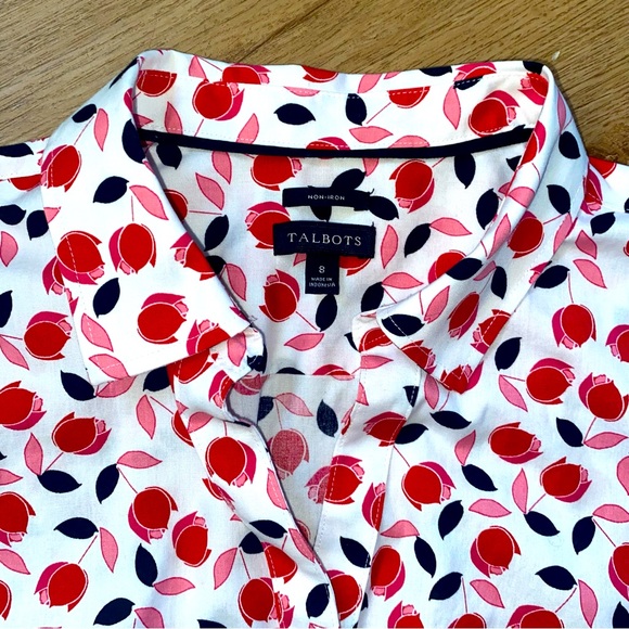 Talbots Non-Iron sleeveless top, sz 8 - Picture 4 of 5